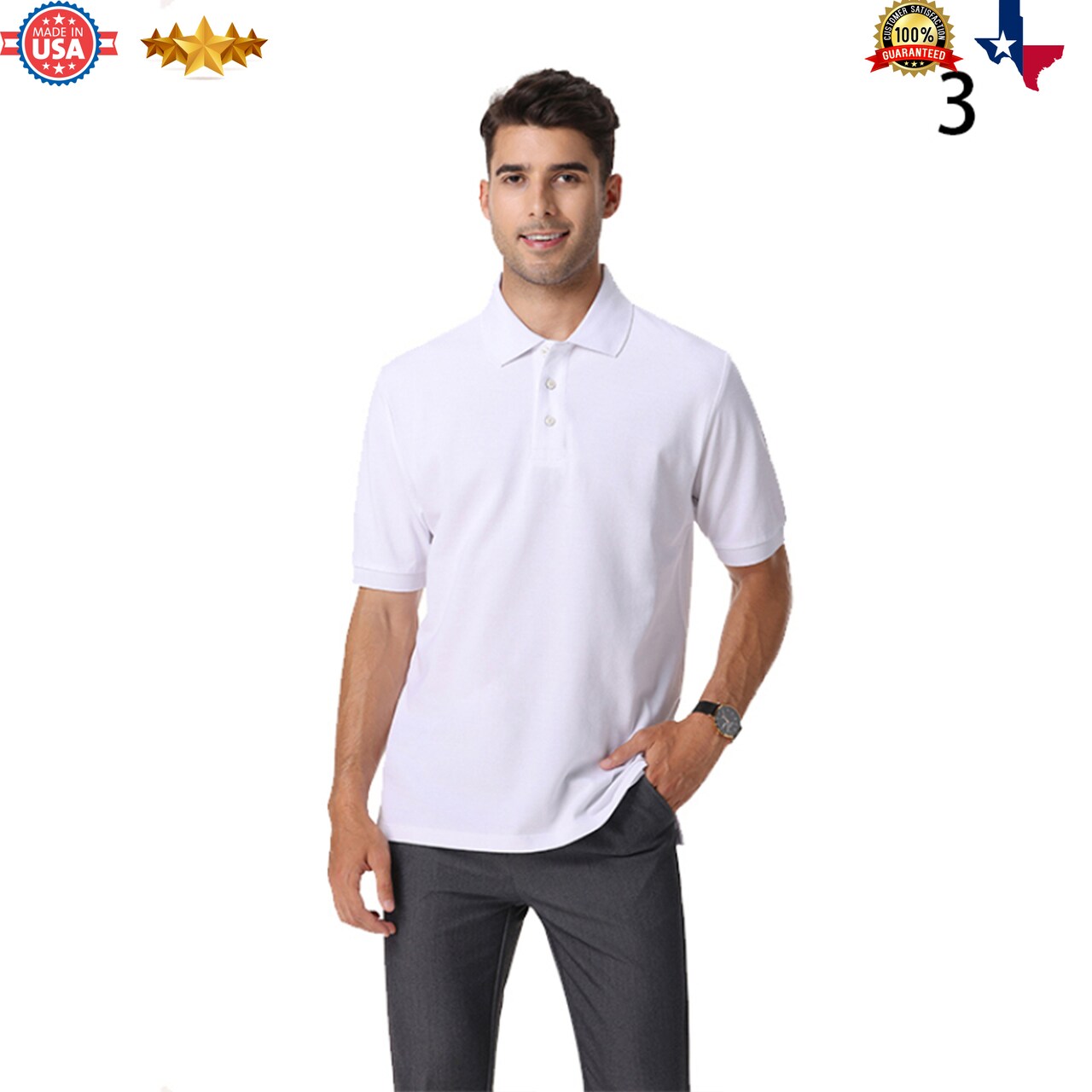 Relaxed-Fit Short Sleeve Polo Soft fabric, Classic, Slim-fit | RADYAN®